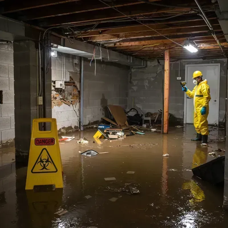 Flooded Basement Electrical Hazard in Port Morris, NY Property